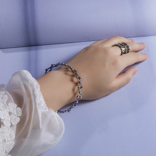 2 In 1 Ring + Bracelet Jewelry for girls. Trending Gift for girls. Stainless Steel