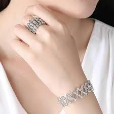 2 In 1 Ring + Bracelet Jewelry for girls. Trending Gift for girls. Stainless Steel